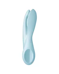 SATISFYER - VIBRATEUR THREESOME 1 BLEU