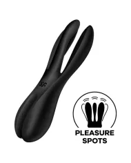 SATISFYER - VIBRATEUR THREESOME 2 NOIR
