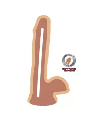 GET REAL - GODE DOUBLE DENSITÉ 17 CM BALLES PEAU GET REAL - GODE DOUBLE DENSITÉ 17 CM BALLES PEAU