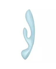 SATISFYER - VIBRATION HYBRIDE TRIPLE OH BLEU