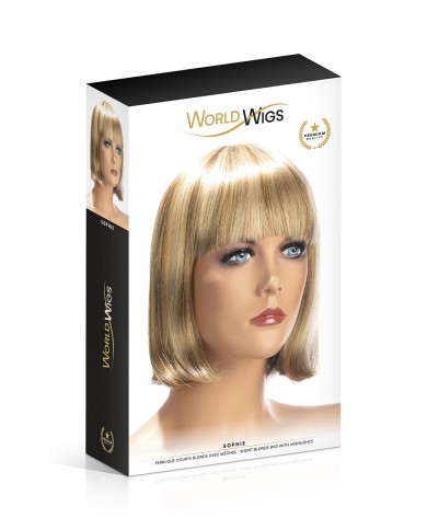 Perruque Sophie blonde avec mèches