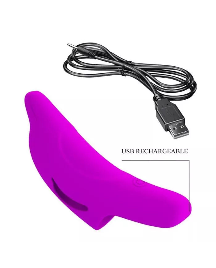 PRETTY LOVE - PUISSANT STIMULATEUR DE DOIGTS VIOLET DELPHINI PRETTY LOVE - PUISSANT STIMULATEUR DE DOIGTS VIOLET DELPHINI