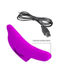 PRETTY LOVE - PUISSANT STIMULATEUR DE DOIGTS VIOLET DELPHINI PRETTY LOVE - PUISSANT STIMULATEUR DE DOIGTS VIOLET DELPHINI