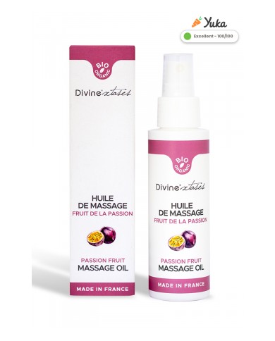 Huile de massage gourmande BIO Fruit de la passion