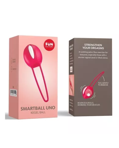 FUN FACTORY - SMARTBALL UNO BLANC/INDE ROUGE FUN FACTORY - SMARTBALL UNO BLANC/INDE ROUGE