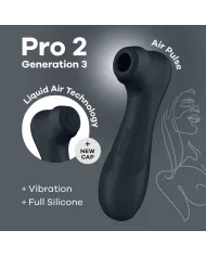 SATISFYER - PRO 2 GÉNÉRATION 3 TECHNOLOGIE AIR LIQUIDE NOIR