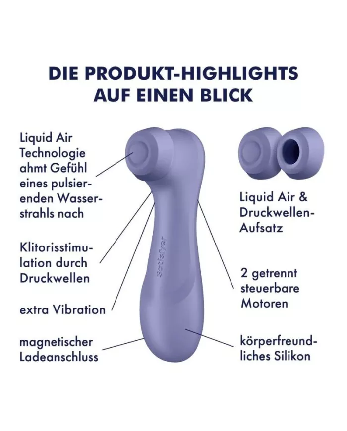 SATISFYER - PRO 2 GÉNÉRATION 3 TECHNOLOGIE AIR LIQUIDE LILAS SATISFYER - PRO 2 GÉNÉRATION 3 TECHNOLOGIE AIR LIQUIDE LILAS