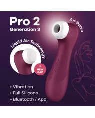 SATISFYER - PRO 2 GENERACIÓN 3 VIN ROUGE BLUETOOTH ET APPLICATION SATISFYER - PRO 2 GENERACIÓN 3 VIN ROUGE BLUETOOTH ET APPLICATION