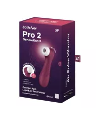SATISFYER - PRO 2 GENERACIÓN 3 VIN ROUGE BLUETOOTH ET APPLICATION SATISFYER - PRO 2 GENERACIÓN 3 VIN ROUGE BLUETOOTH ET APPLICATION