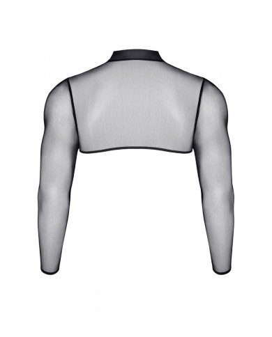 Crop top tulle noir transparent - Regnes