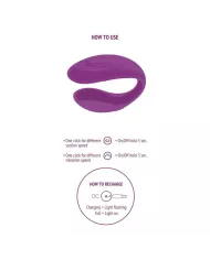 XOCOON - VIBRATEUR BOUND LOVE COUPLES VIOLET XOCOON - VIBRATEUR BOUND LOVE COUPLES VIOLET