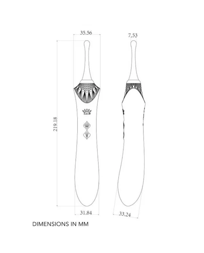 ZALO - BESS 2 CLITORAL MASSAGER BLACK