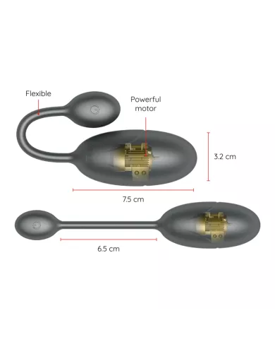 ONINDER - OEUF VIBRANT TOKYO NOIR 7,5 X 3,2 CM APPLICATION GRATUITE