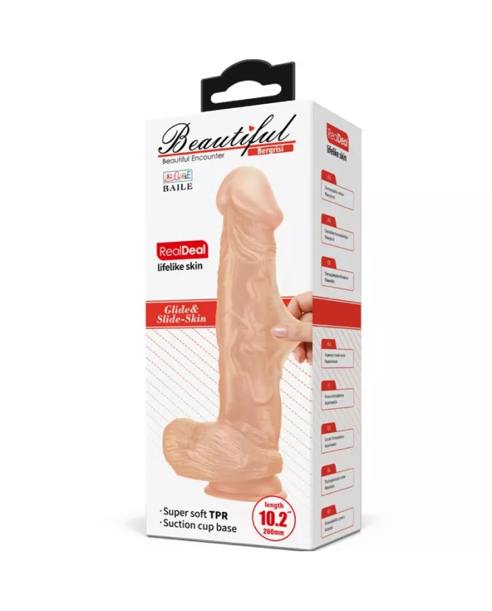 BAILE - BELLE RENCONTRE BERGRISI GODE RÉALISTE FLEXIBLE 26 CM NATUREL BAILE - BELLE RENCONTRE BERGRISI GODE RÉALISTE FLEXIBLE 26 CM NATUREL