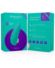 WOMANIZER - STIMULATEUR CLITORAL STARLET 3 TURQUOISE