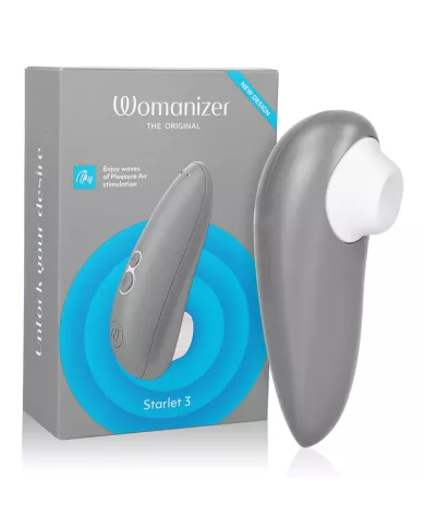 WOMANIZER - STIMULATEUR CLITORAL STARLET 3 GRIS WOMANIZER - STIMULATEUR CLITORAL STARLET 3 GRIS