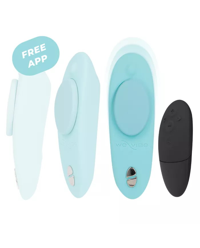 WE-VIBE - VIBRATEUR MOXIE + AQUA CLITORAL