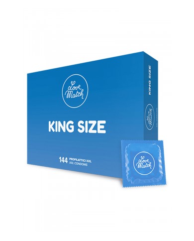 144 Préservatifs King size Love Match