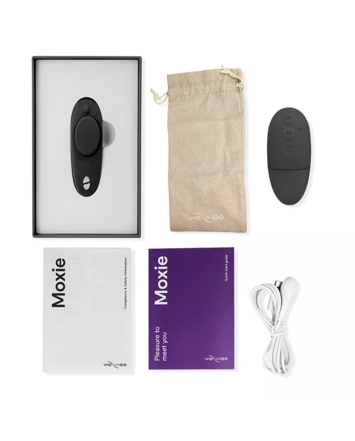 WE-VIBE - VIBRATEUR CLITORAL MOXIE + NOIR