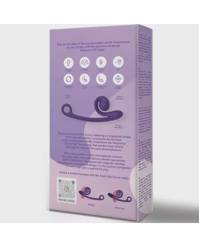 SNAIL VIBE - VIBRATEUR COURBE VIOLET SNAIL VIBE - VIBRATEUR COURBE VIOLET