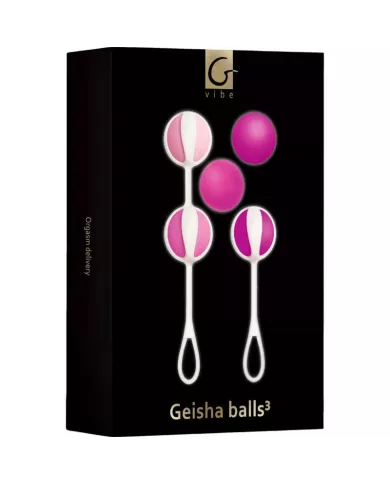 G-VIBE - SET 5 BOULES DE GEISHA3 ROSE G-VIBE - SET 5 BOULES DE GEISHA3 ROSE