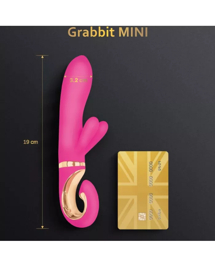 G-VIBE - VIBRATEUR GRABBIT MINI ROSE EN SILICONE G-VIBE - VIBRATEUR GRABBIT MINI ROSE EN SILICONE