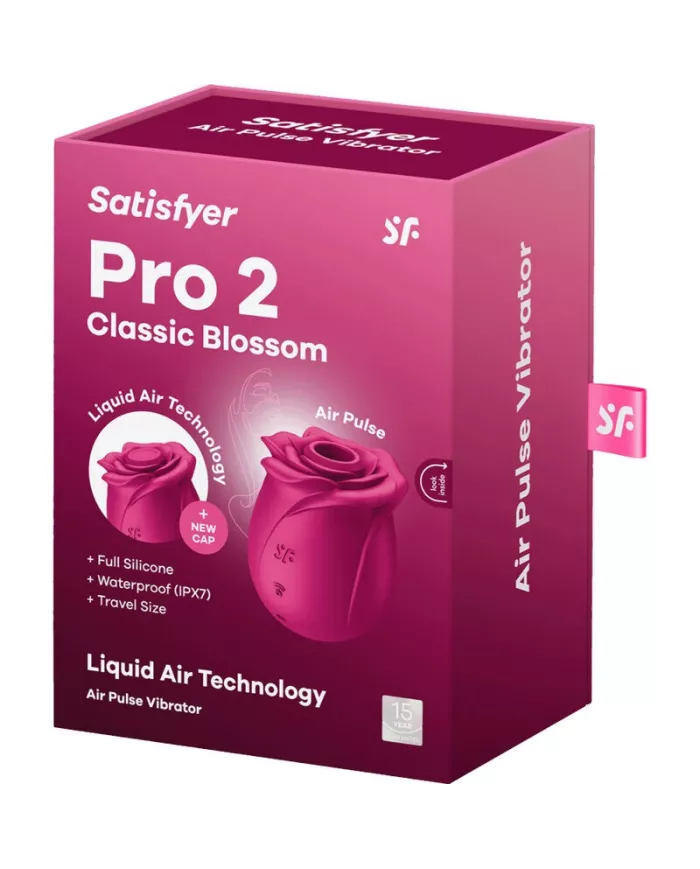 SATISFYER - AIR PULSE VIBRATEUR FLEUR CLASSIQUE PRO 2 SATISFYER - AIR PULSE VIBRATEUR FLEUR CLASSIQUE PRO 2