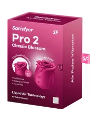 SATISFYER - AIR PULSE VIBRATEUR FLEUR CLASSIQUE PRO 2 SATISFYER - AIR PULSE VIBRATEUR FLEUR CLASSIQUE PRO 2