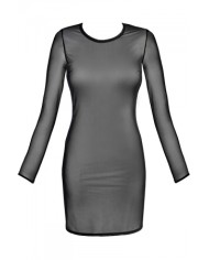 Robe tulle noir V-10639 - Axami