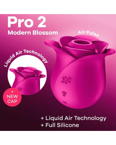 SATISFYER - AIR PULSE VIBRATEUR FLEUR MODERNE PRO 2 SATISFYER - AIR PULSE VIBRATEUR FLEUR MODERNE PRO 2