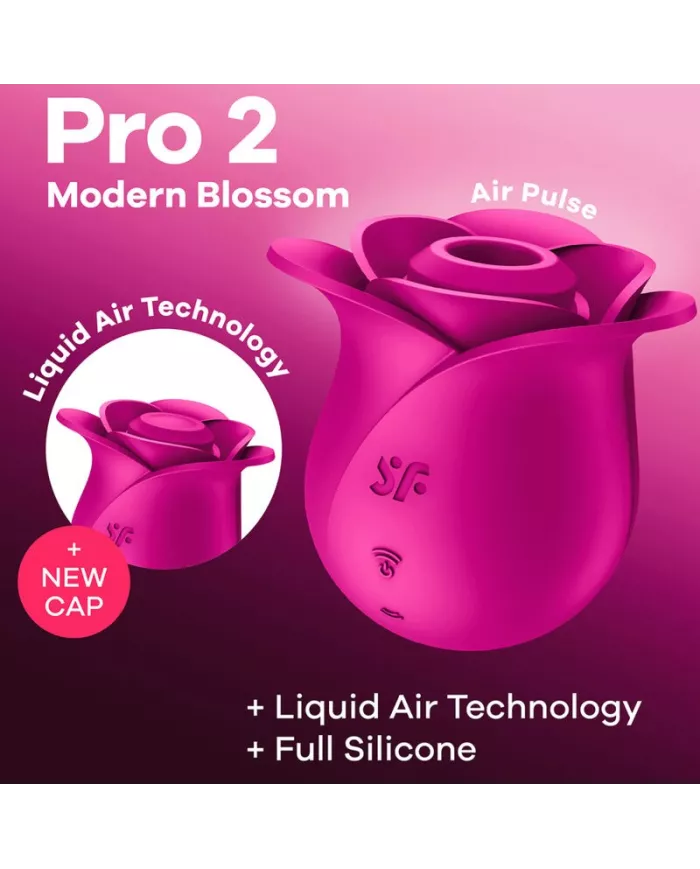 SATISFYER - AIR PULSE VIBRATEUR FLEUR MODERNE PRO 2 SATISFYER - AIR PULSE VIBRATEUR FLEUR MODERNE PRO 2