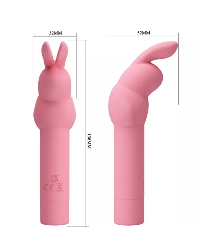 PRETTY LOVE - VIBRATEUR EN SILICONE LAPIN ROSE GERARDO