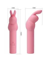 PRETTY LOVE - VIBRATEUR EN SILICONE LAPIN ROSE GERARDO