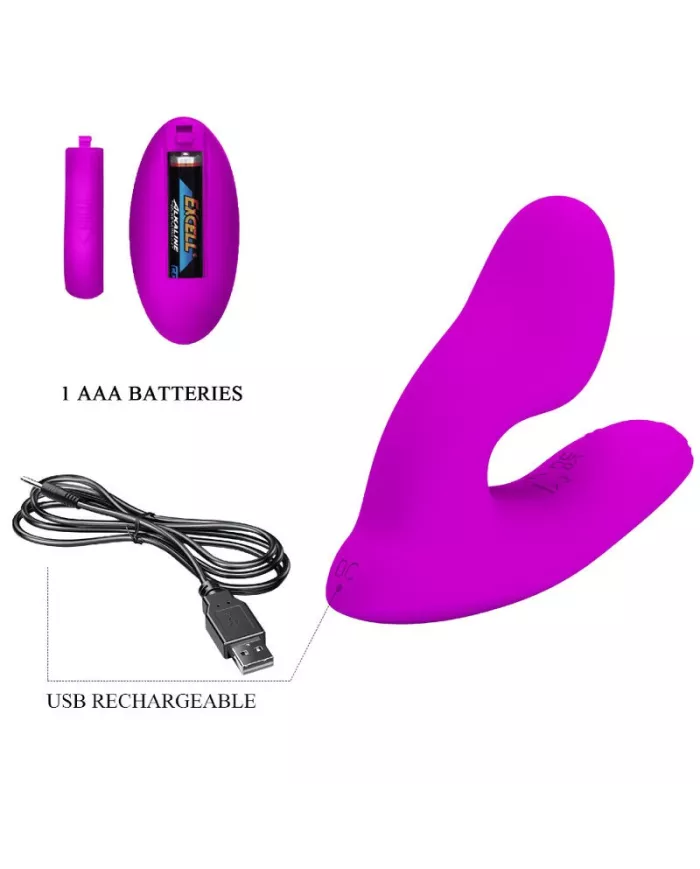 PRETTY LOVE - MASSEUR DE CLITORIS MELVIN AVEC TÉLÉCOMMANDE