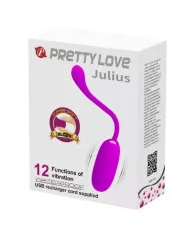 PRETTY LOVE - OEUF VIBRANT JULIUS IMPERMÉABLE-RECHARGEABLE VIOLET PRETTY LOVE - OEUF VIBRANT JULIUS IMPERMÉABLE-RECHARGEABLE VIOLET