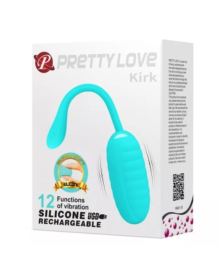 PRETTY LOVE - KIRK OEUF VIBRANT RECHARGEABLE VERT CLAIR PRETTY LOVE - KIRK OEUF VIBRANT RECHARGEABLE VERT CLAIR