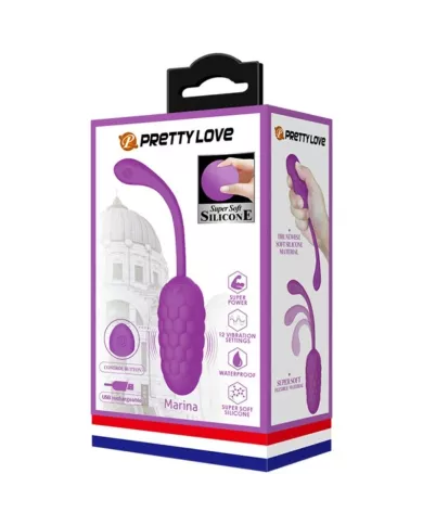 PRETTY LOVE - OEUF VIBRANT  TEXTURE MARINE RECHARGEABLE VIOLET PRETTY LOVE - OEUF VIBRANT  TEXTURE MARINE RECHARGEABLE VIOLET