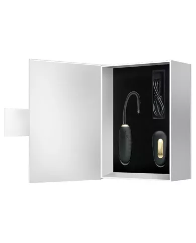 PRETTY LOVE - DOREEN OEUF VIBRANT RECHARGEABLE DE LUXE NOIR TÉLÉCOMMANDE