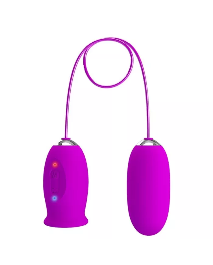 PRETTY LOVE - VIBRATEUR RECHARGEABLE DAISY DUAL EGG VIOLET PRETTY LOVE - VIBRATEUR RECHARGEABLE DAISY DUAL EGG VIOLET