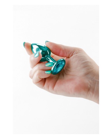 Plug bijou aluminium chromé vert S