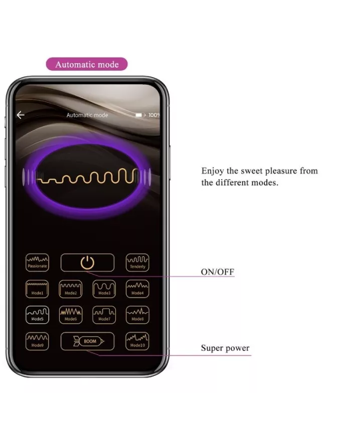 PRETTY LOVE - OEUF VIBRANT NYMPHE APP CONTRÔLÉ VIOLET