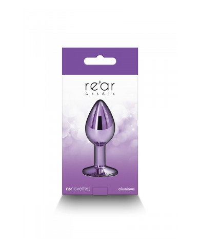 Plug bijou aluminium chromé violet S
