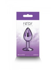 Plug bijou aluminium chromé violet S