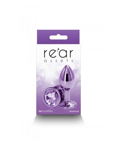 Plug bijou aluminium chromé violet S