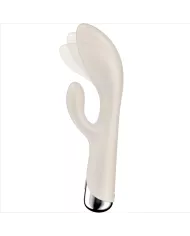 SATISFYER - SPINNING RABBIT 1 CLITORIS ET STIMULATION DU POINT G BEIGE