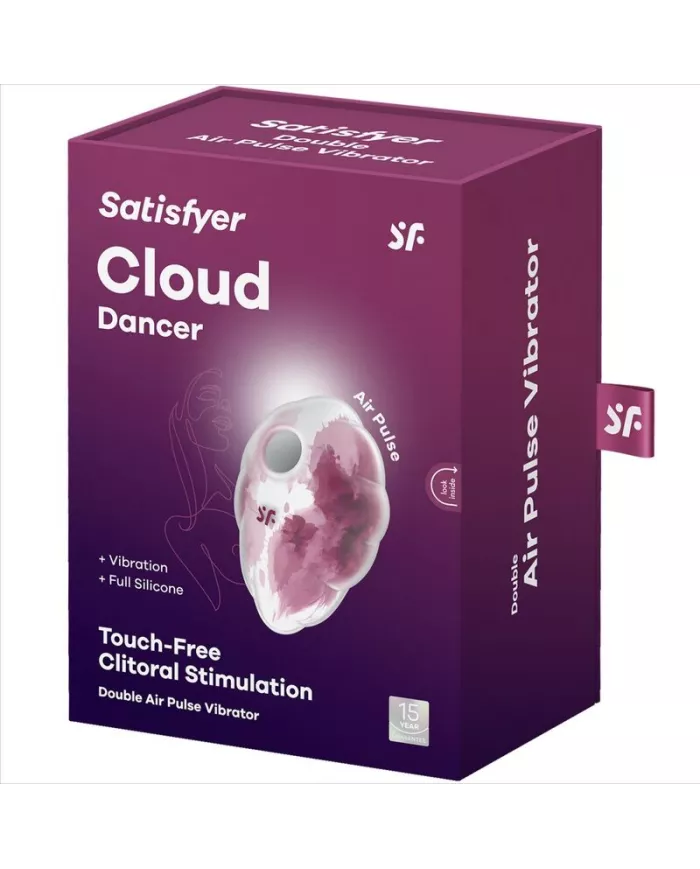 SATISFYER - CLOUD DANCER VIBRATEUR ROUGE AIR PULSE SATISFYER - CLOUD DANCER VIBRATEUR ROUGE AIR PULSE