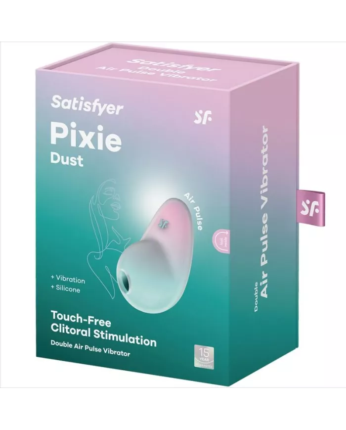 SATISFYER - STIMULATEUR PIXIE DUST BLEU AIR PLUSE