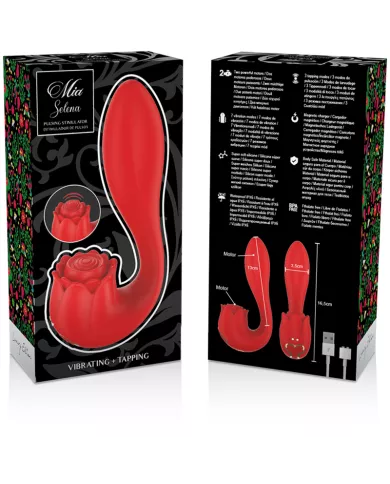 MIA - SELENA STIMULATEUR VIBRANT + TAPPING ROUGE MIA - SELENA STIMULATEUR VIBRANT + TAPPING ROUGE