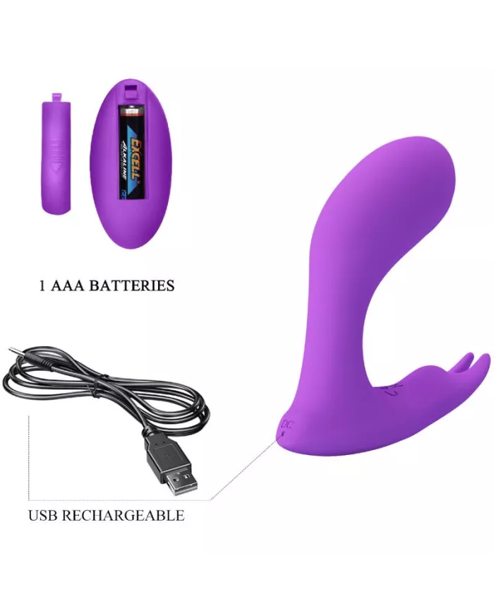 PRETTY LOVE - TÉLÉCOMMANDE À VIBRATION ET PULSATION IDABELLE VIOLET