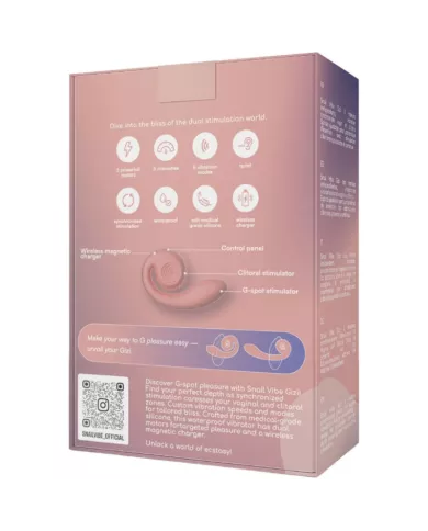 SNAIL VIBE - STIMULATEUR DOUBLE GIZI ROSE SNAIL VIBE - STIMULATEUR DOUBLE GIZI ROSE